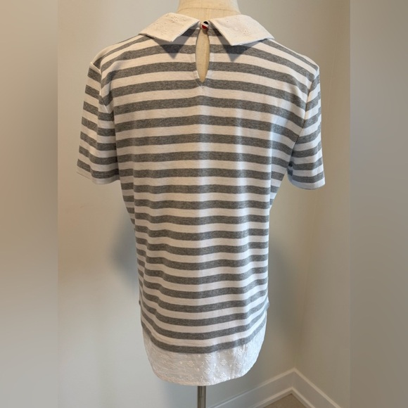 Tommy Hilfiger Gray and White Striped Polo
(Listing #45) - Picture 5 of 11